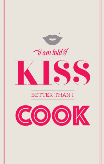 Kiss the Cook TYea Towel
