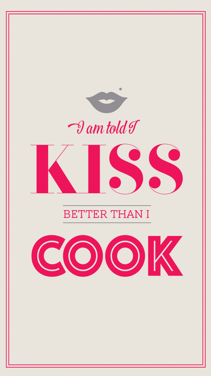 Kiss the Cook TYea Towel